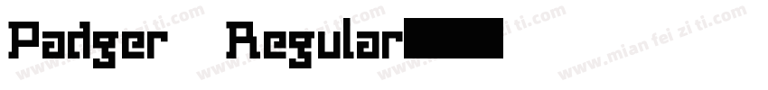 Padger Regular字体转换